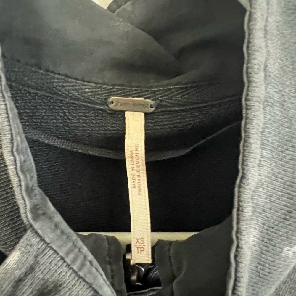 Free People Dark Gray/Washed Black Oversized Jacket - Picture 5 of 5